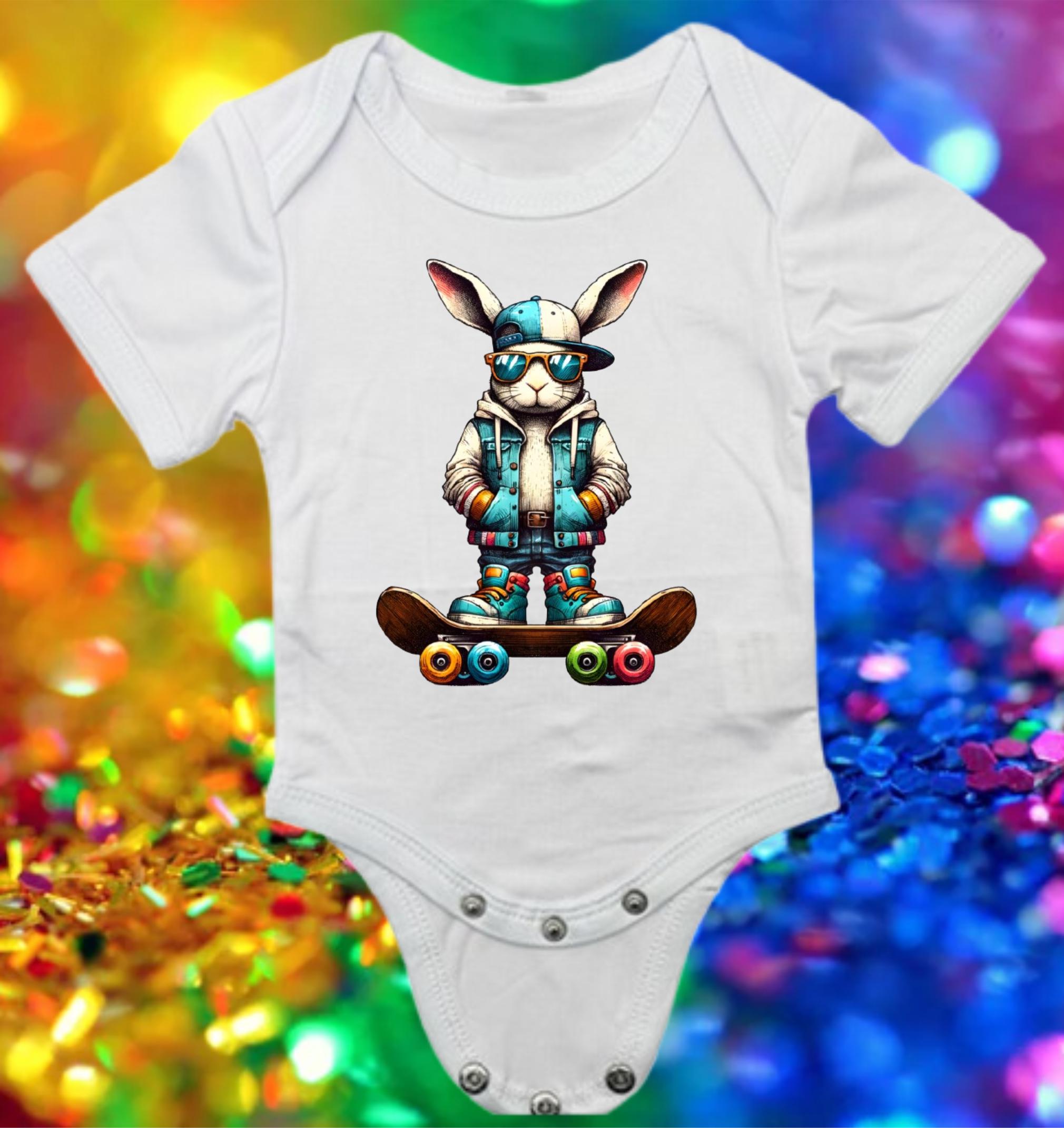 Baby Onesie - Cool Bunny
